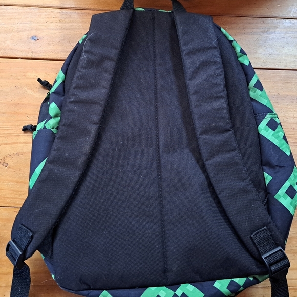 Back-to-School Backpack for Kids, Mojang, Black w/ Green Creepers All Over Print - Picture 5 of 15